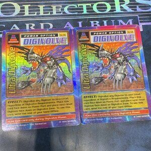 Digimon Ultra Digivolve ST-56 Holo Lot of 2 1999 Bandai